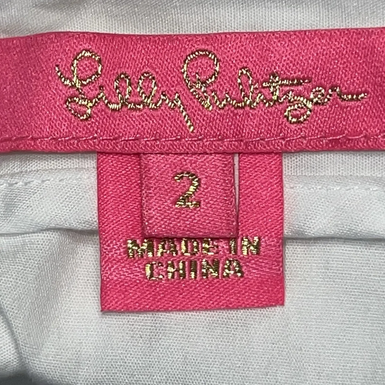 Lilly‎ Pulitzer Jan White Eyelet Peplum Mini Skirt Sz 2 Cotton Beach Cottagecore - Image 7