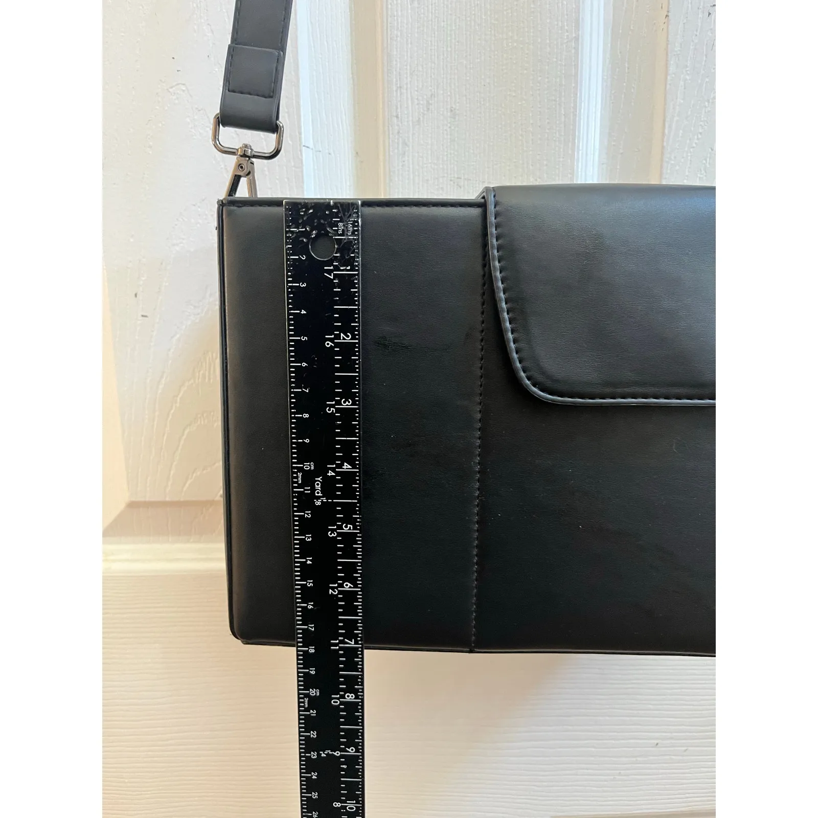 Kate Gabrielle Ella Black Bottle Cup Holder Purse Adjustable Straps - Image 12