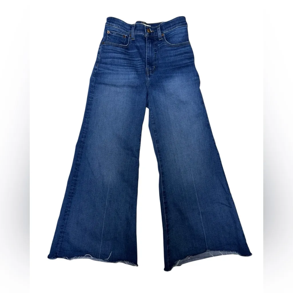 Madewell Flared Wide Leg Crop Jeans-Size 25 - Image 5
