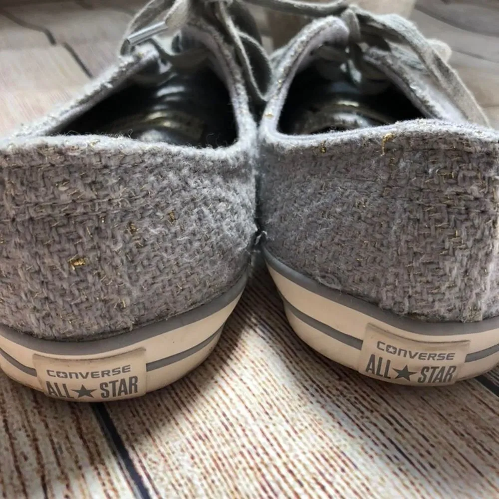 Converse gray dainty ox woman’s shoes - Image 4