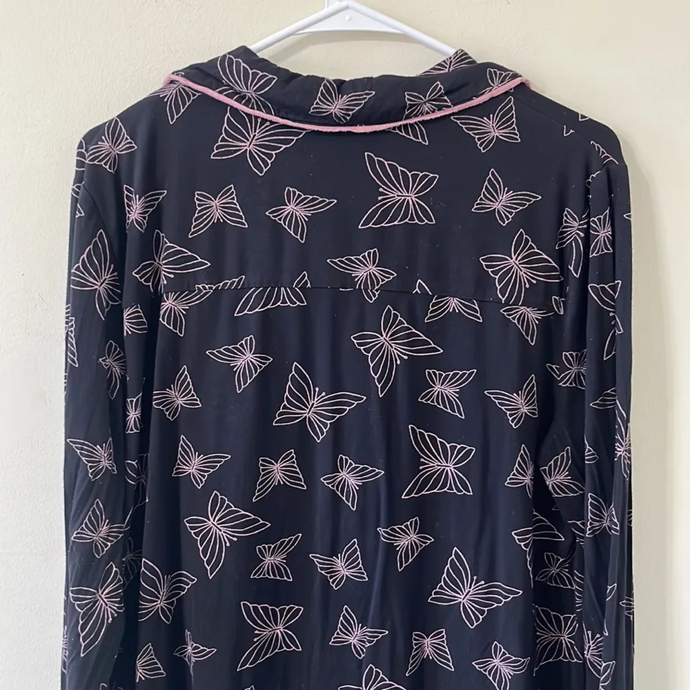 Soma Cool Nights Long Sleeve Grosgrain Trim Notch Collar Pajama Top Size Large - Image 10