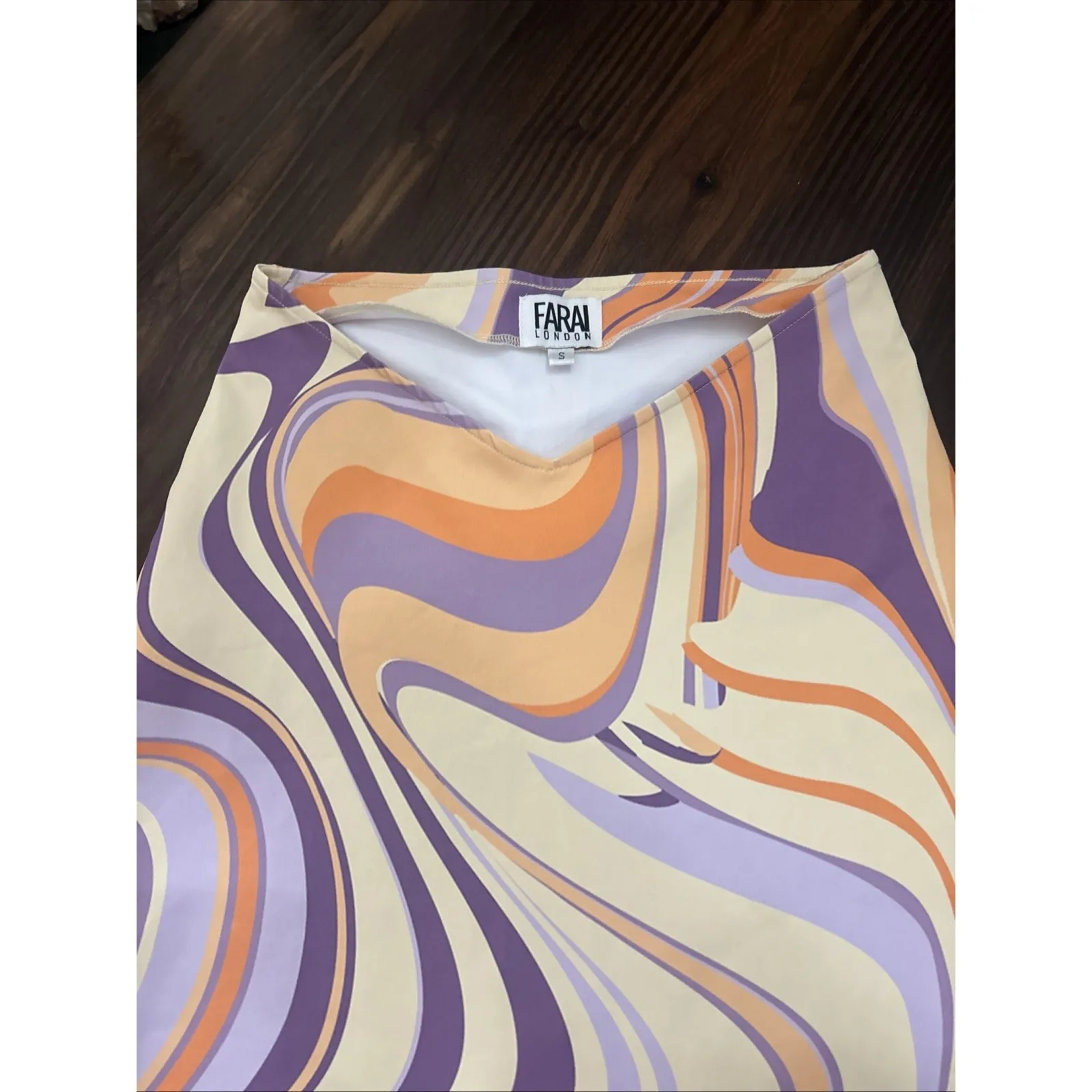 Farai London X Revolve Joelle Maxi Skirt Swirl Small - Image 6