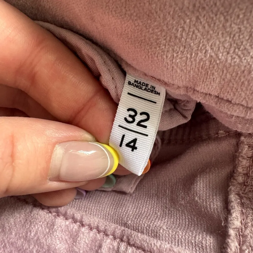 Ann Taylor LOFT Mauve Straight Crop Velvet Pants Size 32/14 - Image 6