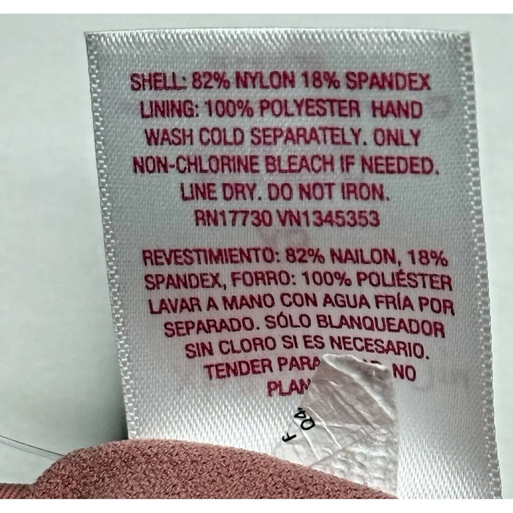 Xhilaration Women's Cute Chic Mauve Ruffle Triangle Bikini Swim Top XS (00) New! - Image 10