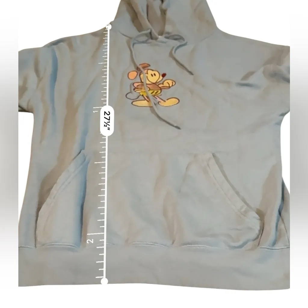 Disney Mickey Mouse Hoodie Women’s Size Small‎ Blue Pullover Sweatshirt - Image 12