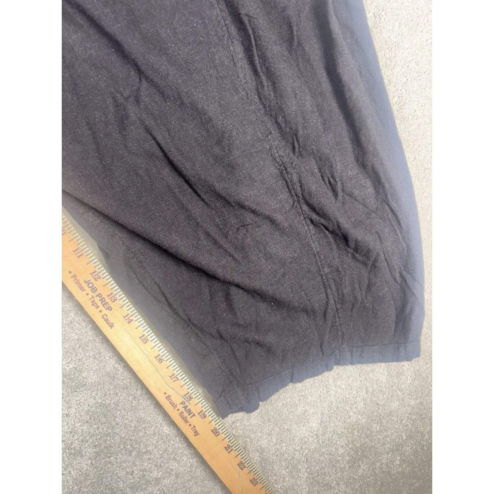 free people barrel pants black pull on viscose linen Small Oversized Pockets - Image 8