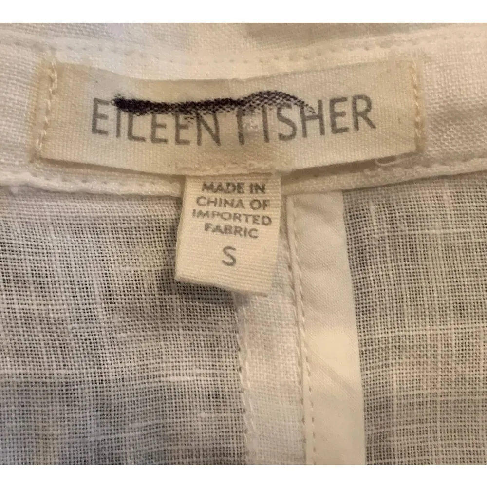 Eileen Fisher Irish Linen Notch Collar Jacket (S) - Image 3