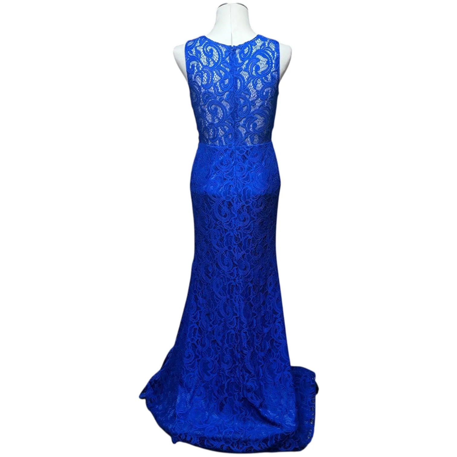 Cinderella Divine Sleeveless Lace Dress Jewel Sequin Royal Blue Medium - Image 4