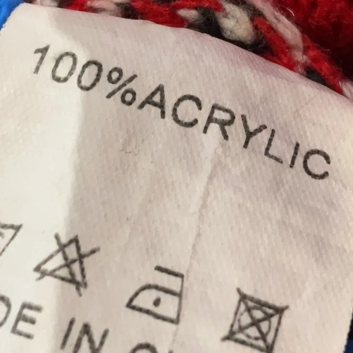 Vintage Roxy’s Rascals Long Open Front Sweater Duster Red Black Southwestern OS Size XL - Image 6