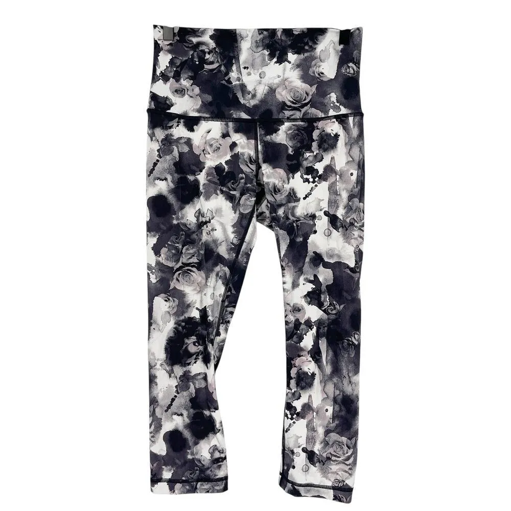 Lululemon Wunder Under Crop (Hi-Rise) Legging Obscurred Black Dusty Mauve Size 8 - Image 6