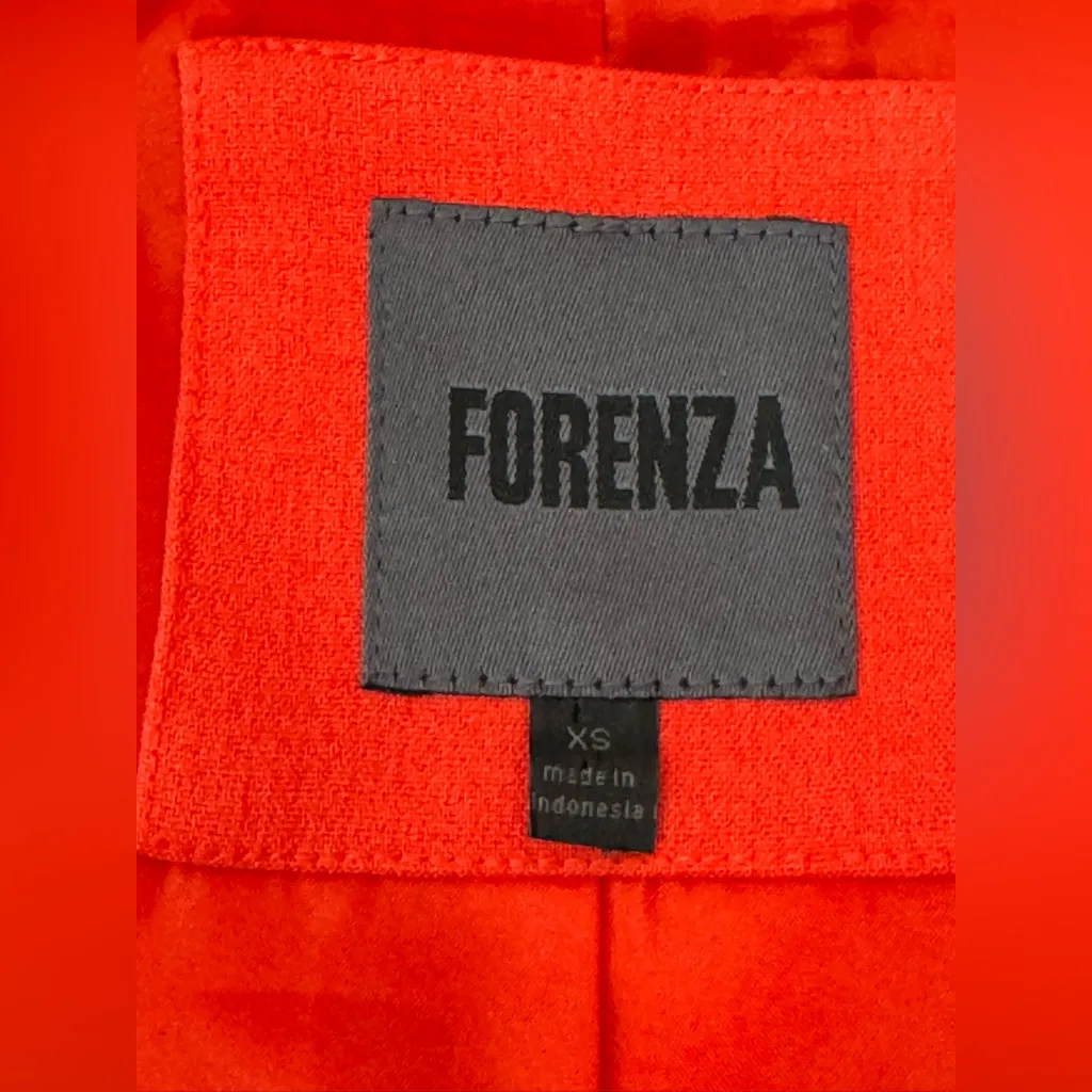 Forenza by limited bright orange red peacoat jacket  EUC - Image 9