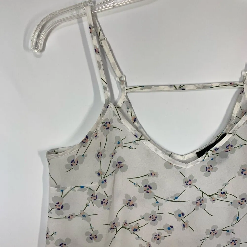 Atmosphere Women's Floral Allover Print V-Neck Camisole White Size Small - Image 4