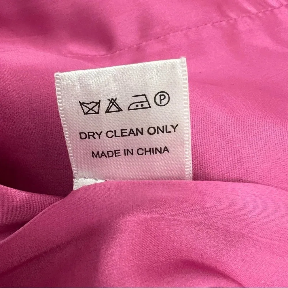 Miss Circle Madeline Fuchsia Feather Trim Blazer Dress Barbiecore Size XXS Pink - Image 14