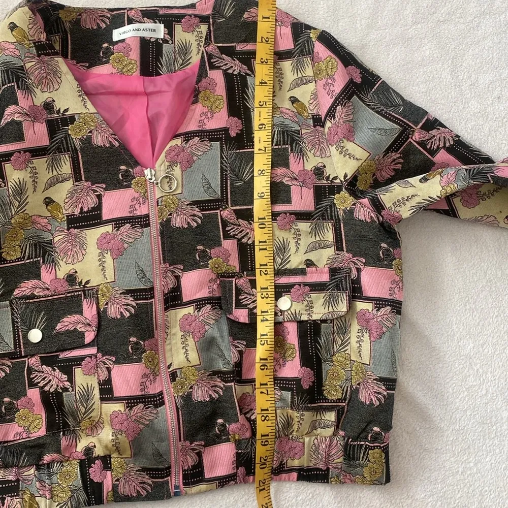 Virgo and Aster Women's vintage Multicolor Patterned Jacket M/L Pink Size undefined - Image 7