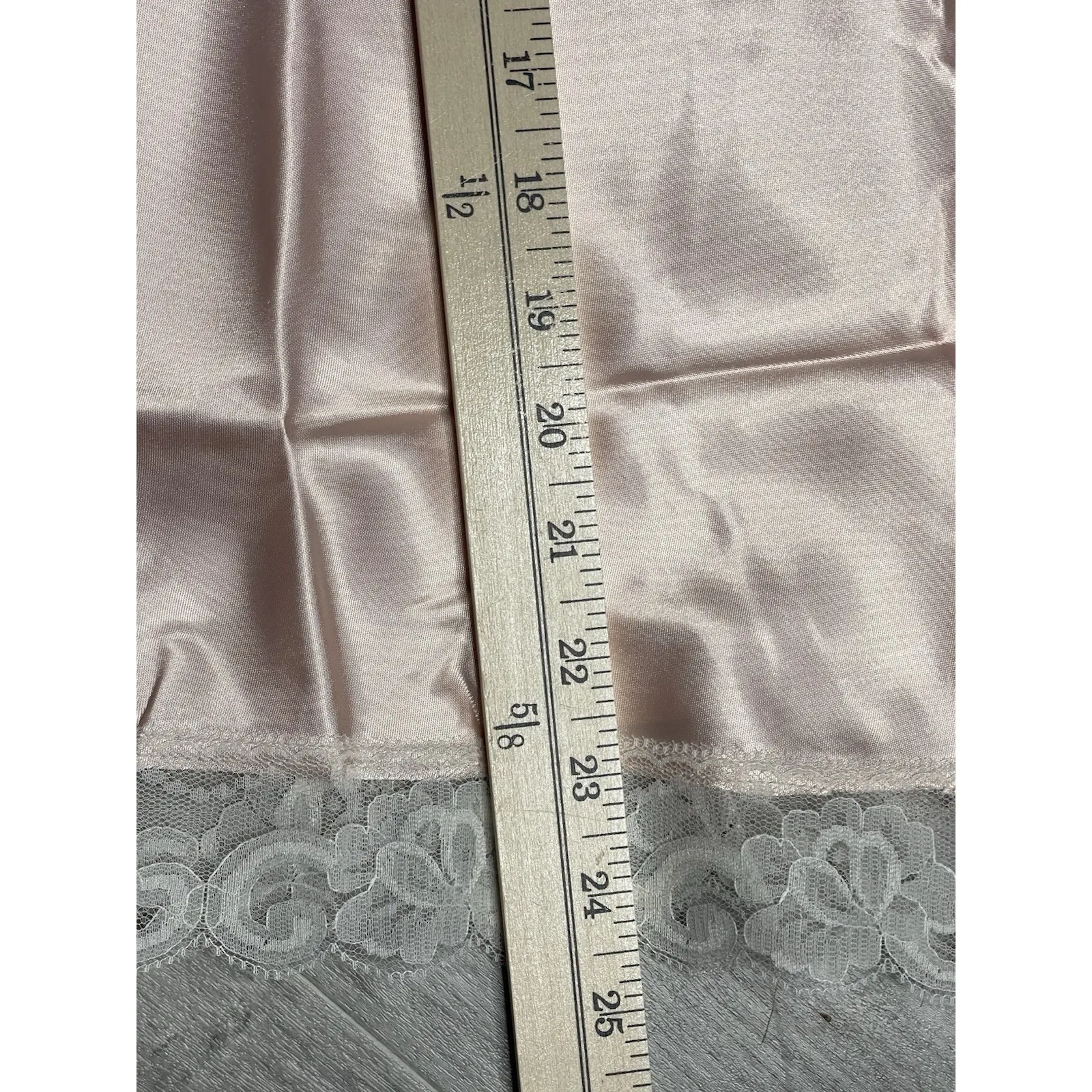 Vintage Private Treasures By Avon Camisole, L Red Nylon Lace‎ Lingerie Z - Image 4