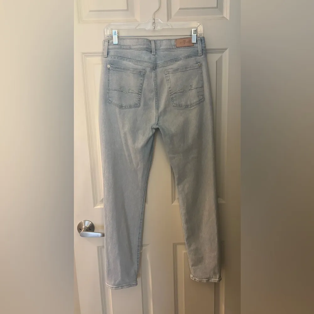 Seven For All Mankind LUXE VINTAGE JOSEFINA, Distressed Light Wash, Size 27 - Image 8