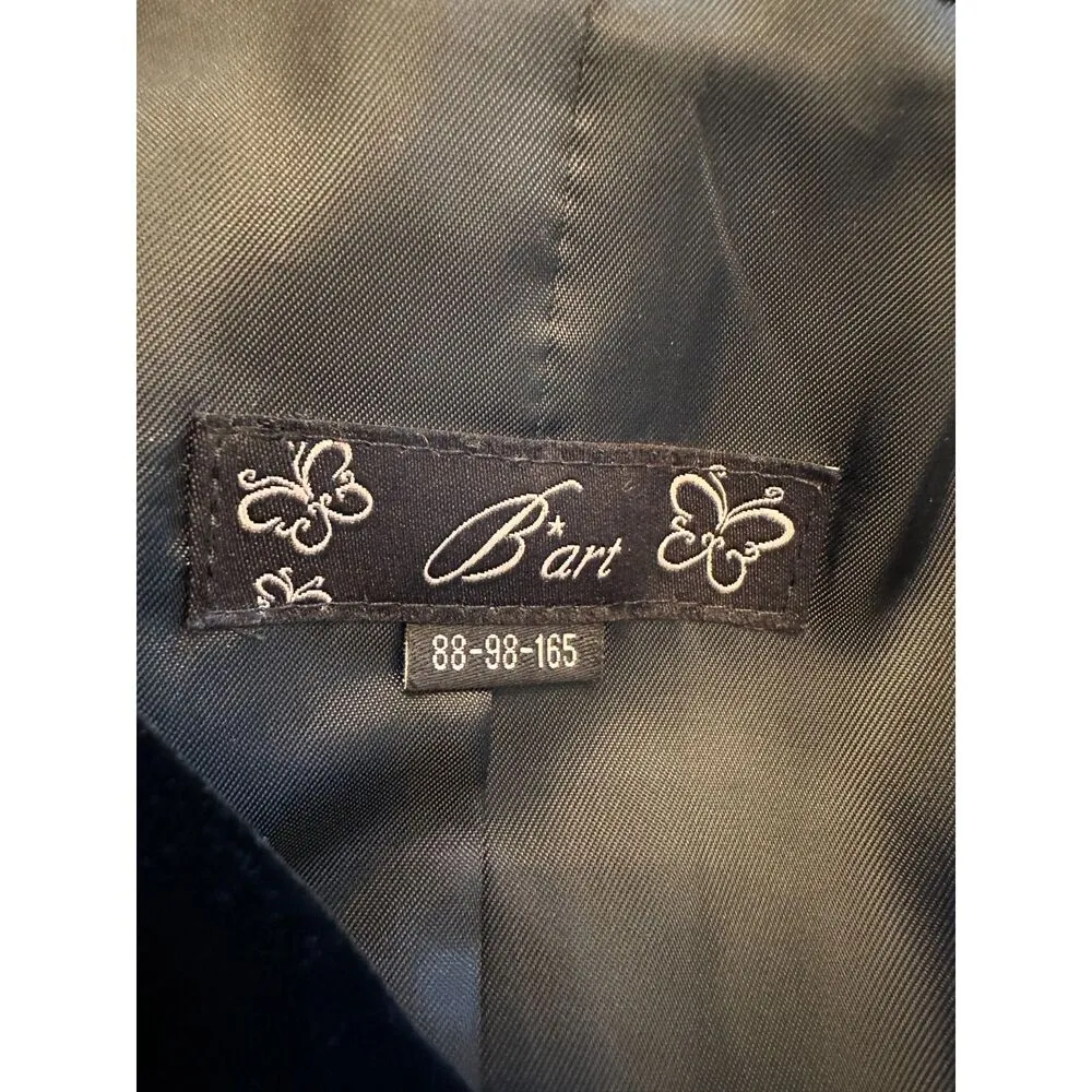 STUNNING Vintage Blazer with Ruffles Blue - Image 9