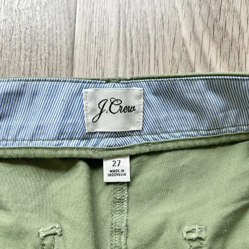 J. Crew Patch-pocket Slim Boyfriend Chino Pant General Surplus Green Size 27 - Image 9
