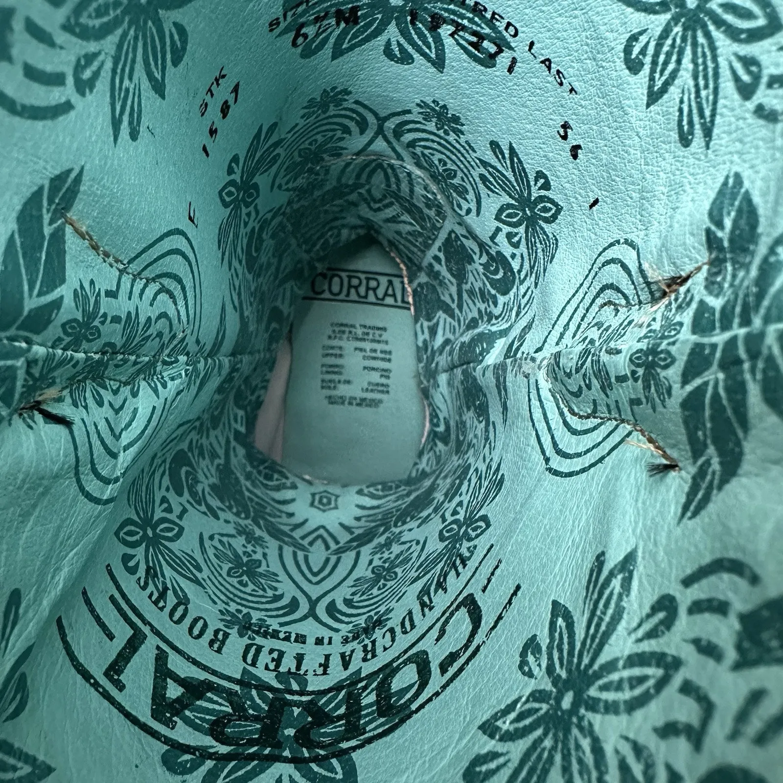 CORRAL Women’s 6.5 SUGAR SKULL EMBROIDERY WESTERN BOOTS - Image 8