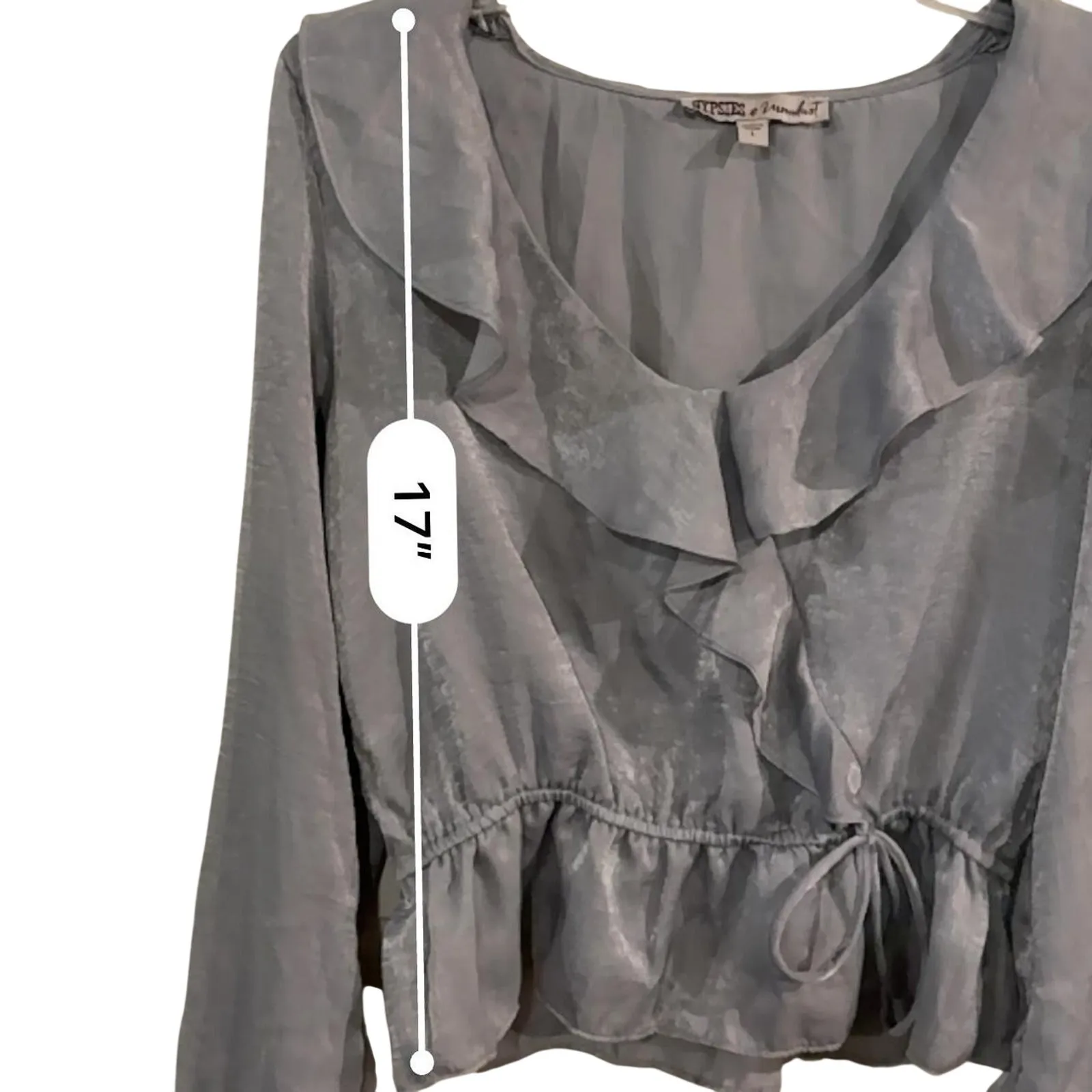 Light blue gypsies moondust top - Image 5