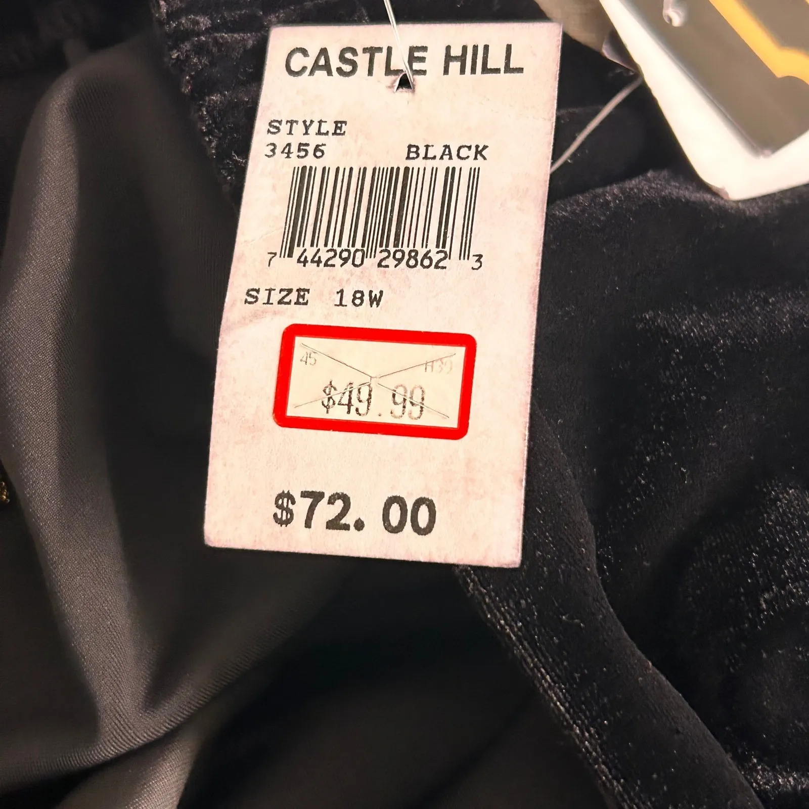 Velvet Maxi Skirt Black 18W - Image 6