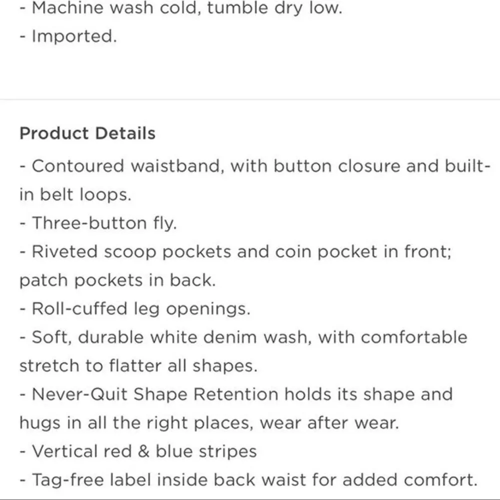 Old Navy Mid Rise Button-Fly Multi-Stripe Jean Shorts Size 12 - Image 5