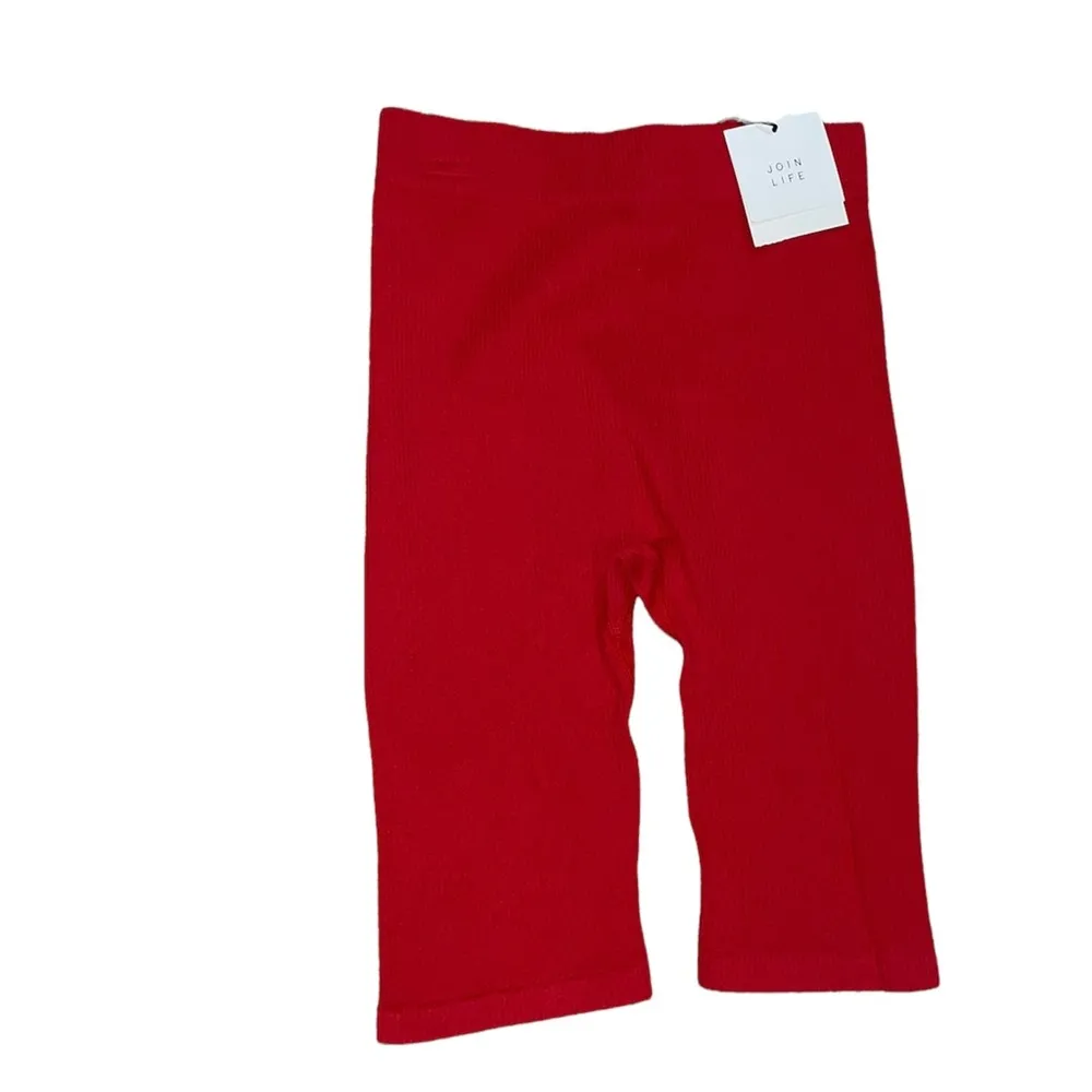 NWT ZARA LIMITLESS CONTOUR COLLECTION 02 BIKE SHORTS Red XS/S - Image 4