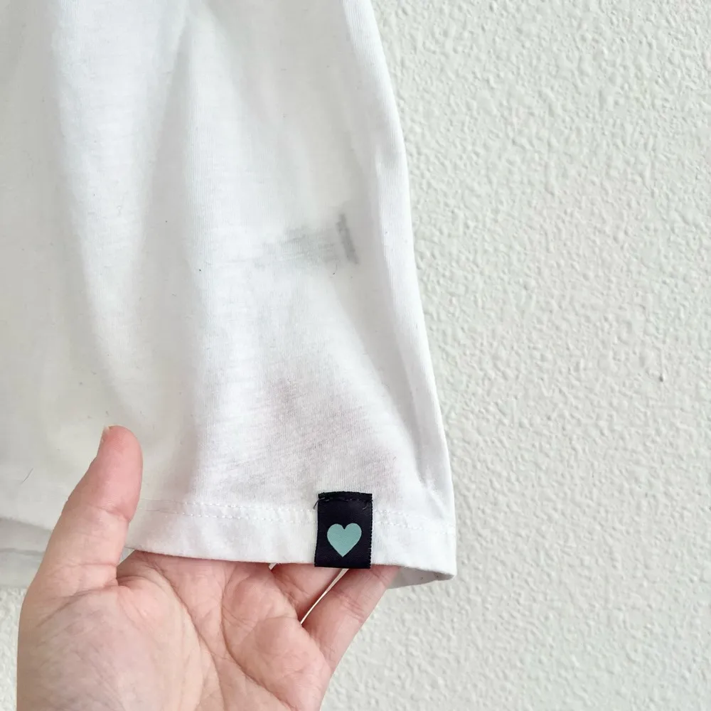 Pacsun Kendall & Kylie Jenner Face Portrait White Black Graphic Shirt Size Small - Image 5