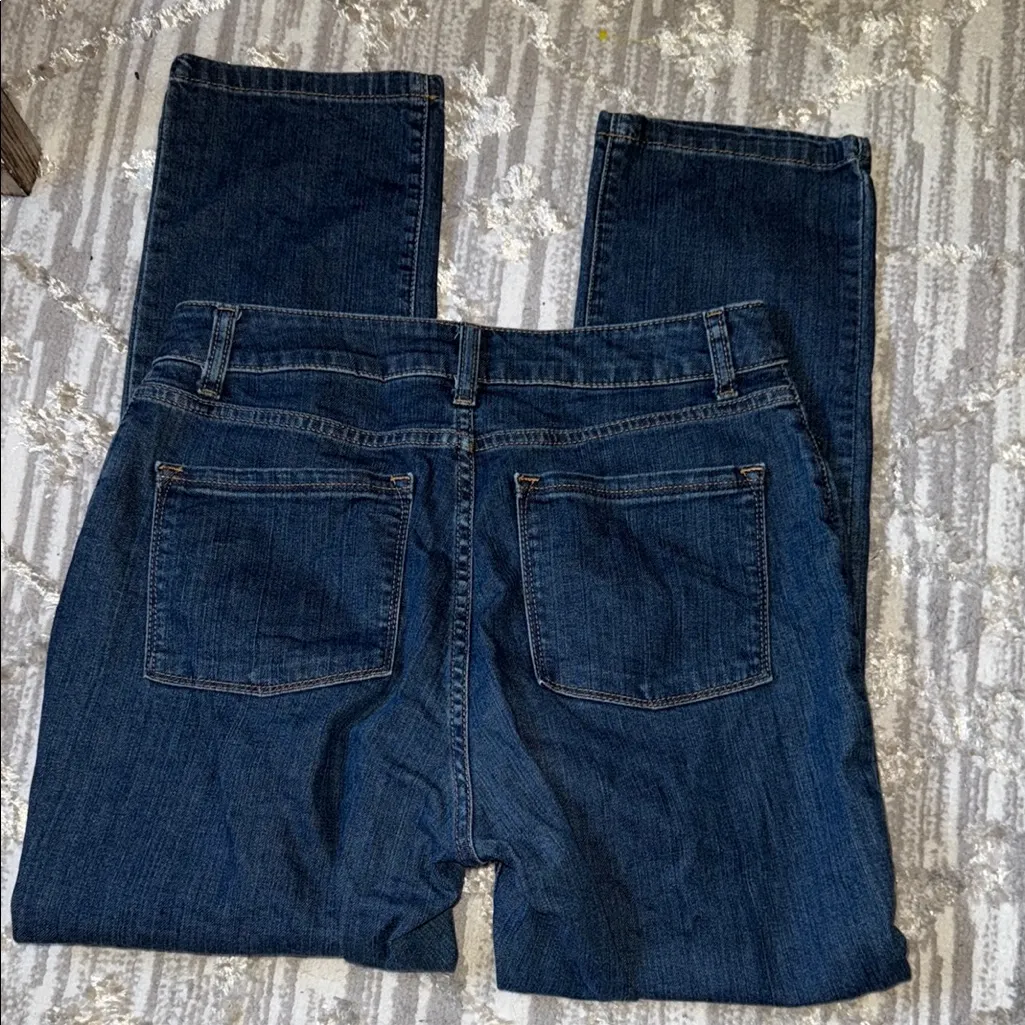 L.L. Bean High Rise Blue Jeans Classic Denim Size 10 - Image 6