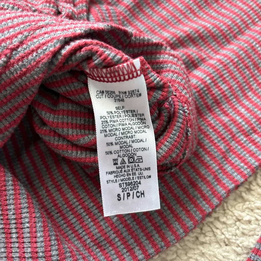 Splendid Red Fitted Long Sleeve Blouse - Image 6