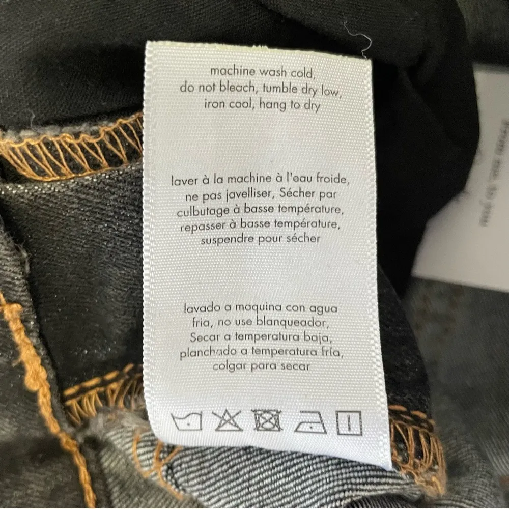 New  Straight Tapered Stretch Denim Overalls Bahbah Grey Size 2 - Image 16