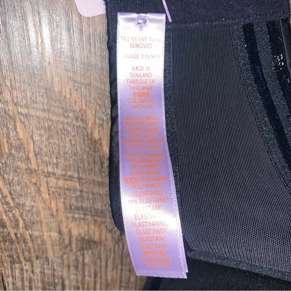 Savage x Fenty Push Up Bra 34E(34DD) Black New With Tags - Image 8