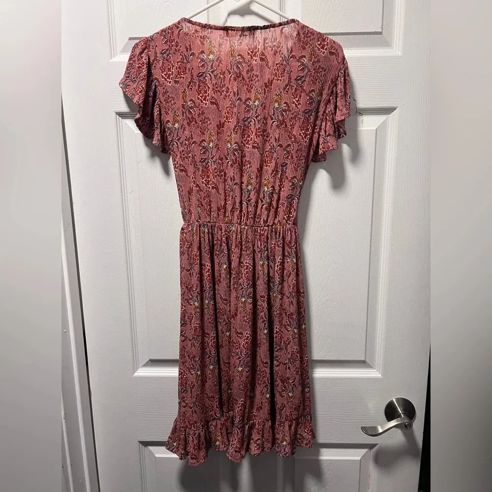 Mango  Dress Size 4 Dark Dusty Rose - Image 4