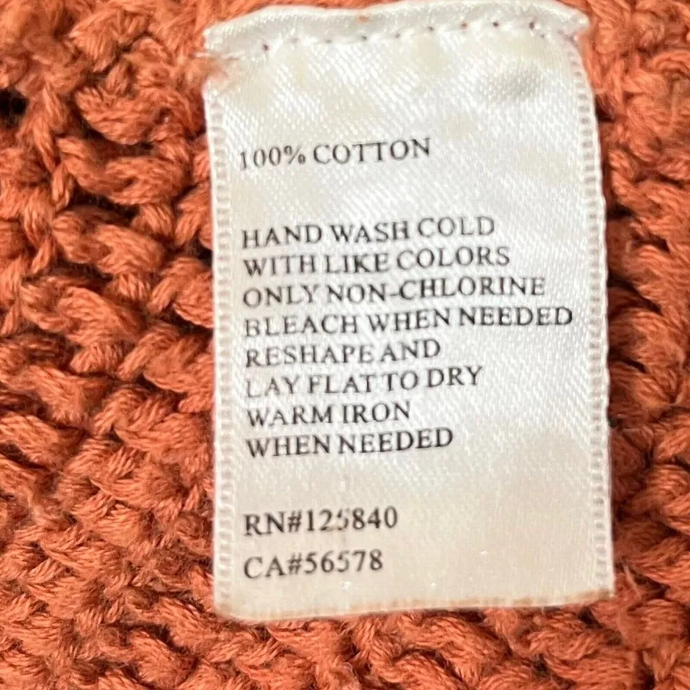 Intermix Cheyenne Crochet Tank Top Spaghetti Straps Burnt Orange Women’s Size S - Image 6