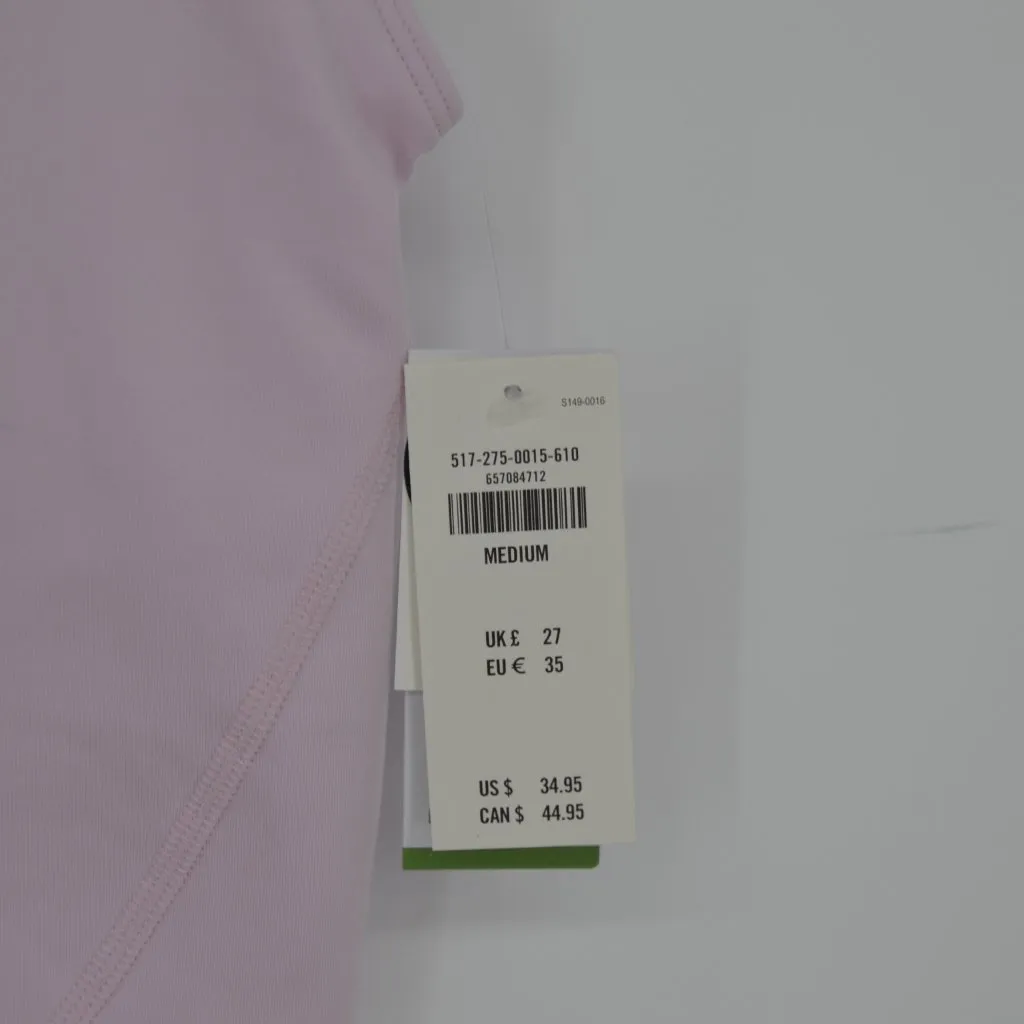 NEW Gilly Hicks Recharge Plunge Tank Light Pink Size M Built In Bra Running Yoga - Image 4