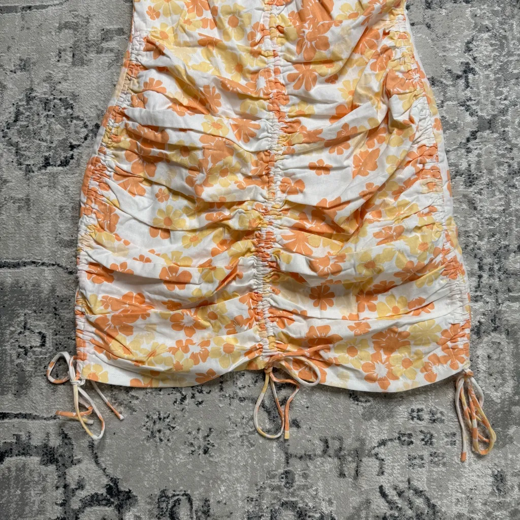 NEW Sabo Skirt Kani Asymmetric Dress Floral Print Cinched size M Medium NWT - Image 5