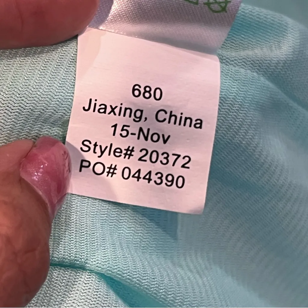 Lilly Pulitzer Mint Green Eden shift Dress xl poolside blue beach walk print - Image 5