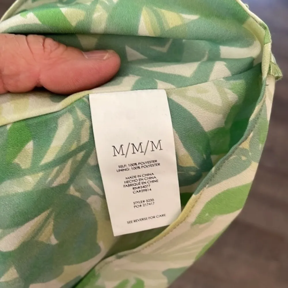 CABI tropical leaf print tank dress - Image 5