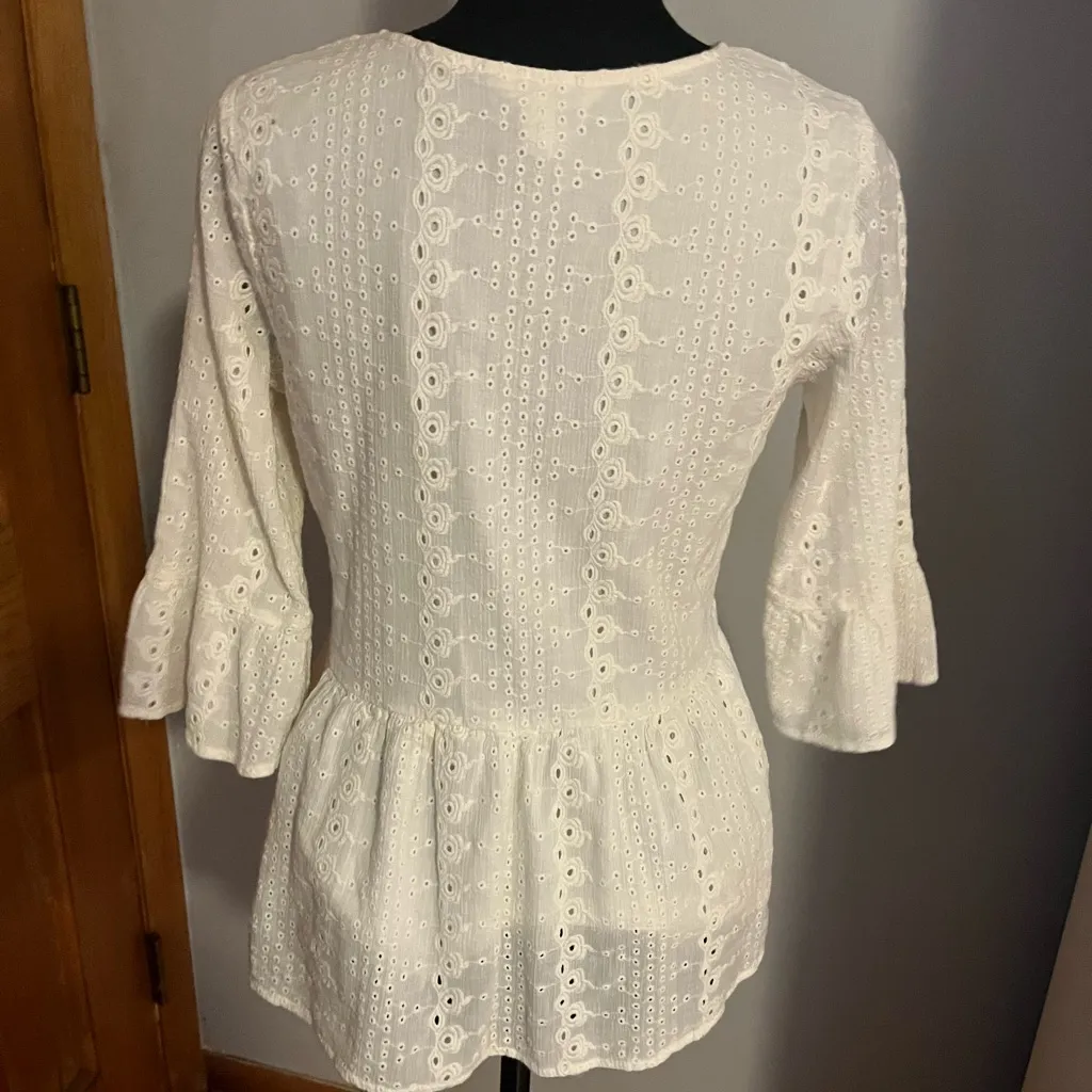 Matilda Jane Have A Good Day Blouse‎ Size S - Image 2