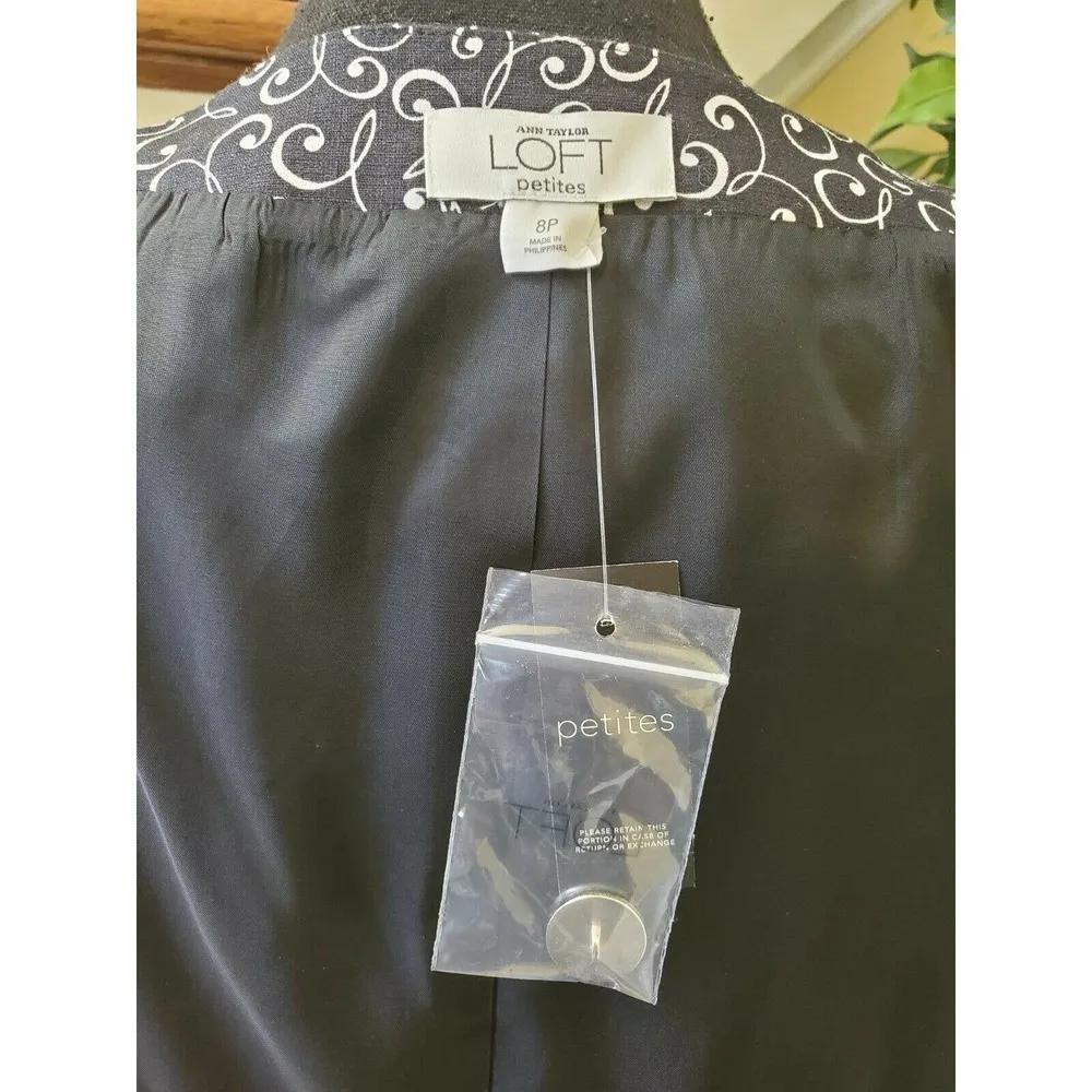 Ann Taylor Loft Cotton Blazer Jacket Size 8P - Image 8