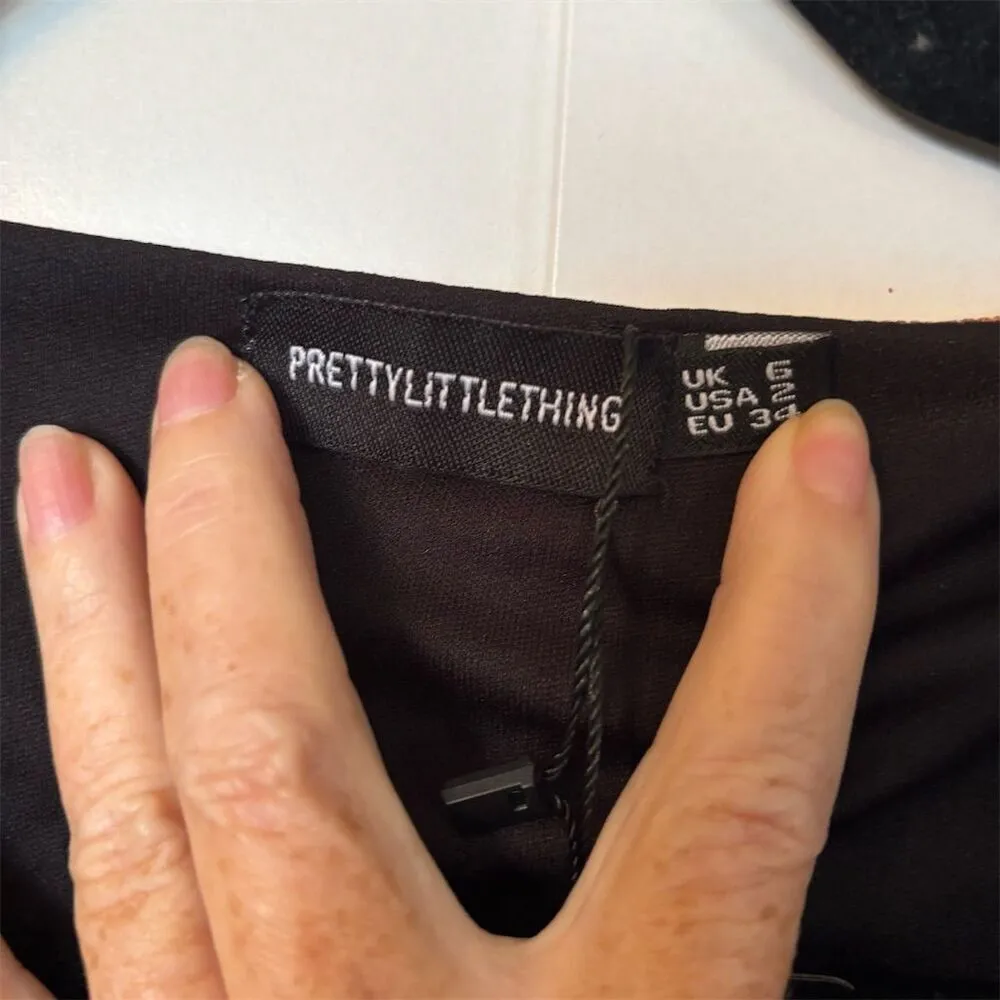 PrettyLittleThing Women's Butterfly Print Bodycon Mini Dress Size 2 - Image 5