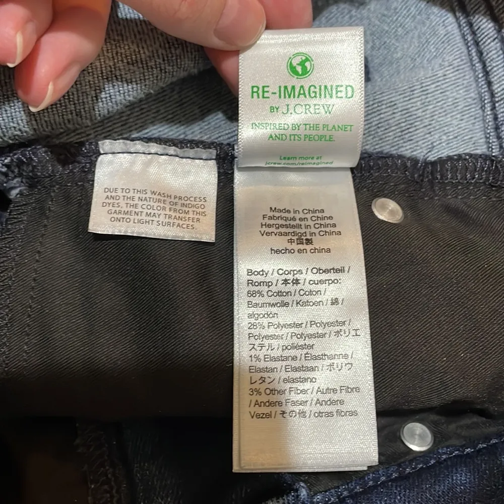 J. Crew Slim Demi Boot Brushed-back Denim Jeans in Rinse Wash Size 29 - Image 3