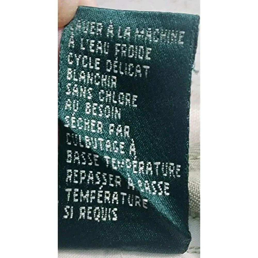 Lauren Jeans Co Ralph Lauren Cotton Cropped Denim Jean Women's 10 Beige 5 - Image 6