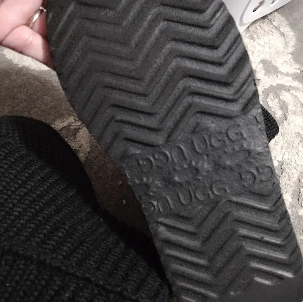 UGG Classic Original Cochet Knit Boots Classic Cardy Women Tall Black - Image 3