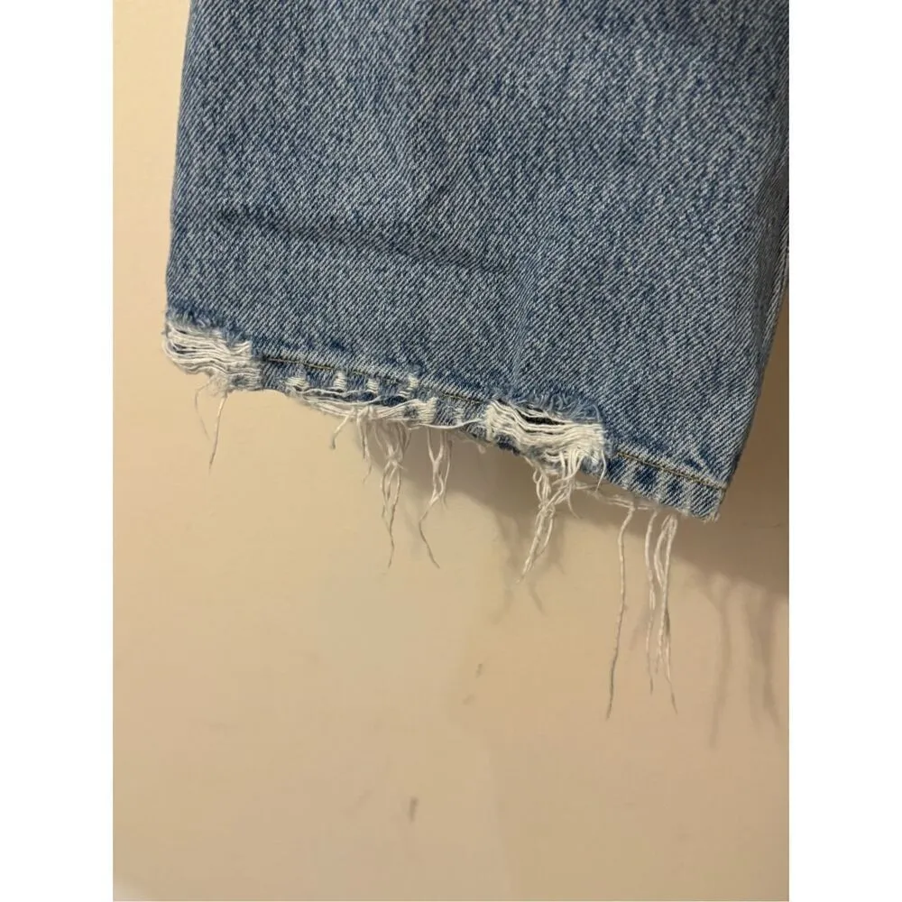 Agolde Jeans Women’s Distressed 90's Pinch Waist High Rise Button Fly Denim 27 - Image 7