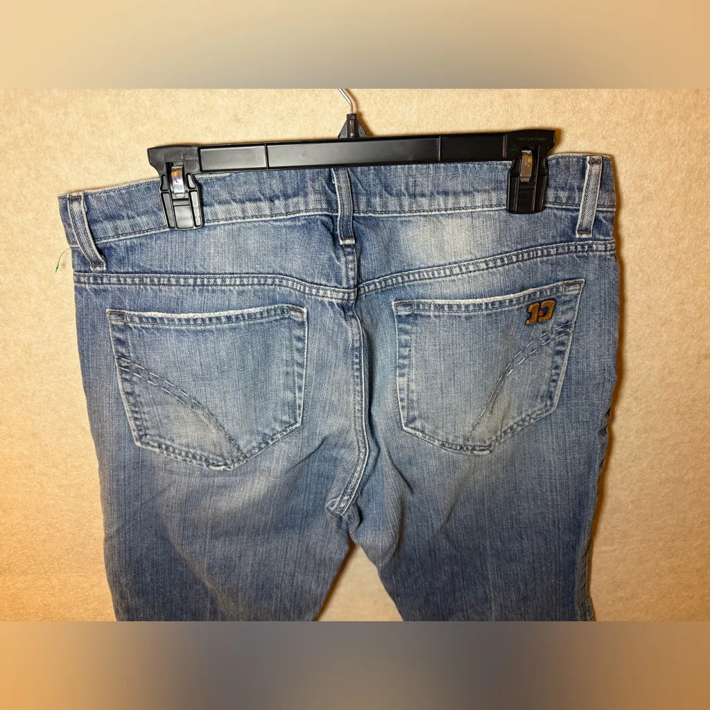 Joe's Women Blue Denim Rocker Jeans Medium Wash Straight Leg W 34 - Image 7