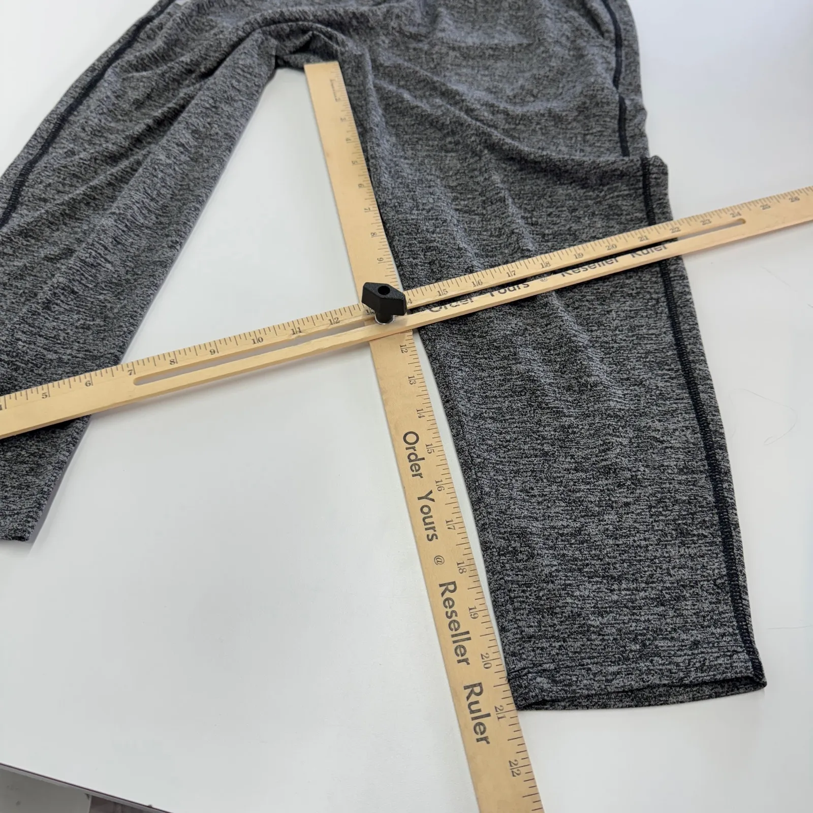 Under Armour Pants Womens X Small Black Grey Heathered Play Up‎ Capri Loose - Image 7