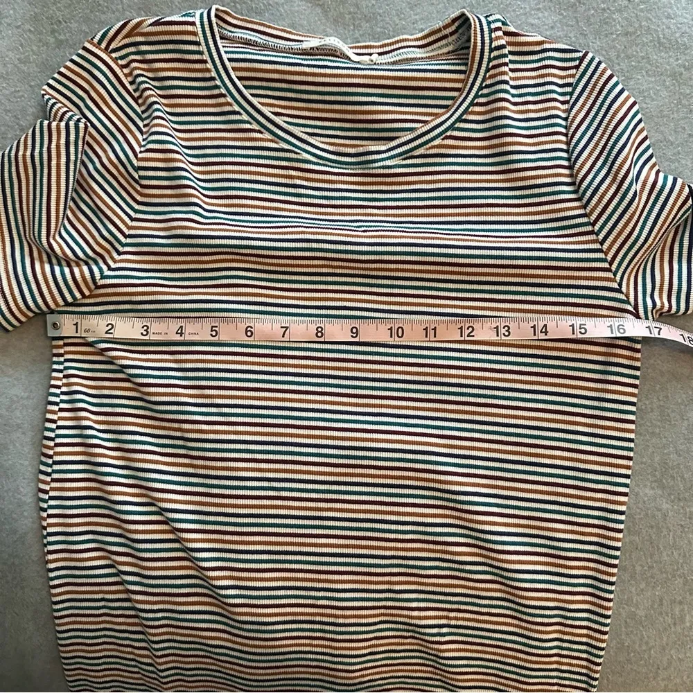 Ellison striped ribbed multi color dress size L - Image 5