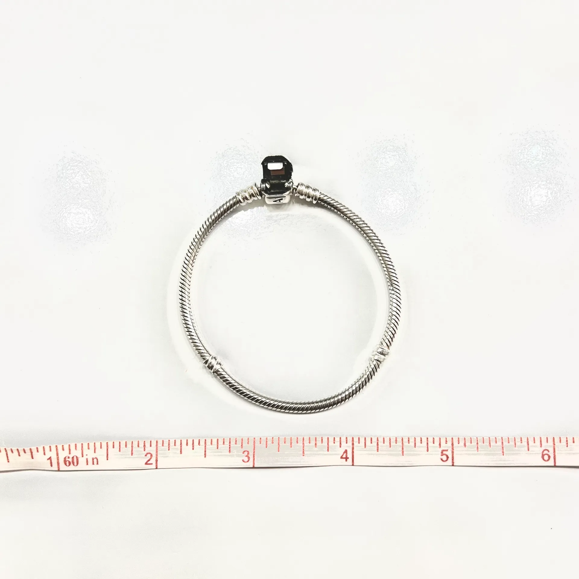 Pandora Sterling Silver Bracelet 18cm - Image 8