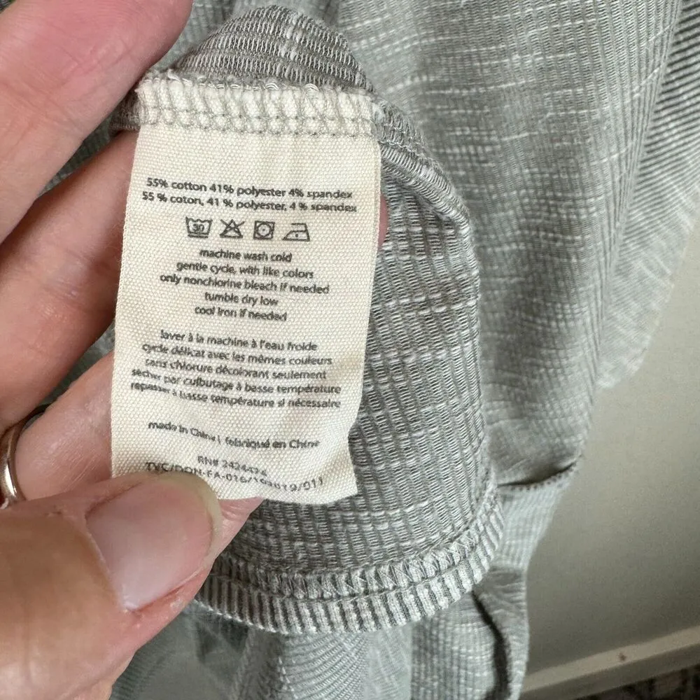 Donni Womens Antrophologie Sweater Open Front Ribbed Cardigan One Size Plus Gray Size L - Image 9